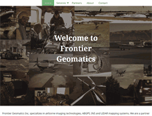 Tablet Screenshot of frontiergeomatics.com